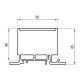 Розподільний блок ETI 001102405 EDBS-50B (150А 16-70мм²)