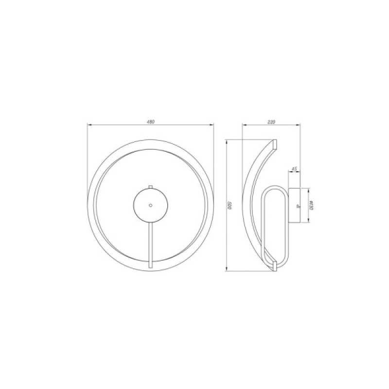 Люстра Zuma Line 5905316693074 Velenne LED 1x40W 3000K 2380Lm IP20 золотая