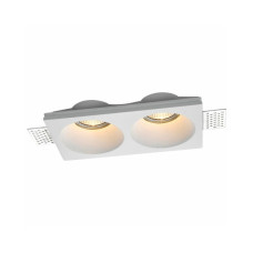 Гипсовый точечный врезной светильник Oledim 7771269 TS3 GYPSUM GU10 2x10W IP20 белый