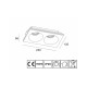 Гипсовый точечный врезной светильник Oledim 7771269 TS3 GYPSUM GU10 2x10W IP20 Белый