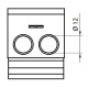 Распределительный блок ETI 001102410 EDBM-1/N (160А 1x4-50; 3x2.5-25; 4x2.5-16)