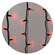 Вулична світлодіодна гірлянда Delux EN ICICLE 120LED (90009069) 2x0,9м IP44 (червоне світло) чорний шнур