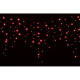 Вулична світлодіодна гірлянда Delux EN ICICLE 120LED (90009069) 2x0,9м IP44 (червоне світло) чорний шнур