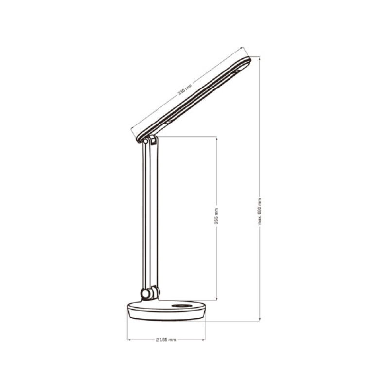 Настільна лампа Goldlux 325037 Neptun Led 1x7W 4000K+RGB 450Lm IP20 Біла