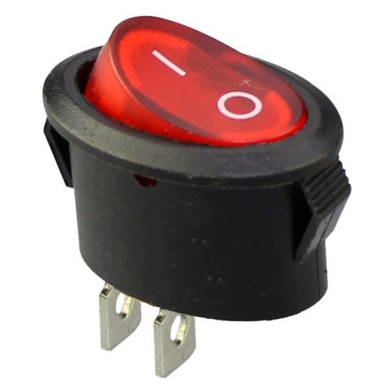 Переключатель TNSy KCD1-9-101 R/B овальный красный (TNSy5500757)