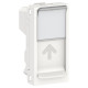 Центральная плата Schneider Electric NU946018 от розетки RJ45 Keystone/Systimax 1М (белая)