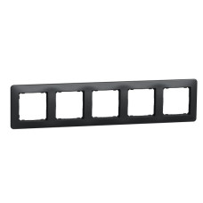 Пятипостовая рамка Schneider Electric Sedna Design черная SDD314805