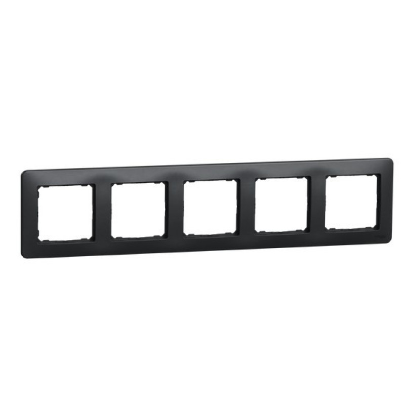 Пятипостовая рамка Schneider Electric Sedna Design черная SDD314805