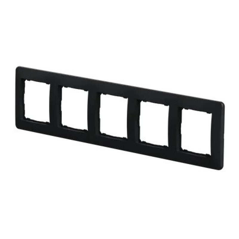 Пятипостовая рамка Schneider Electric Sedna Design черная SDD314805