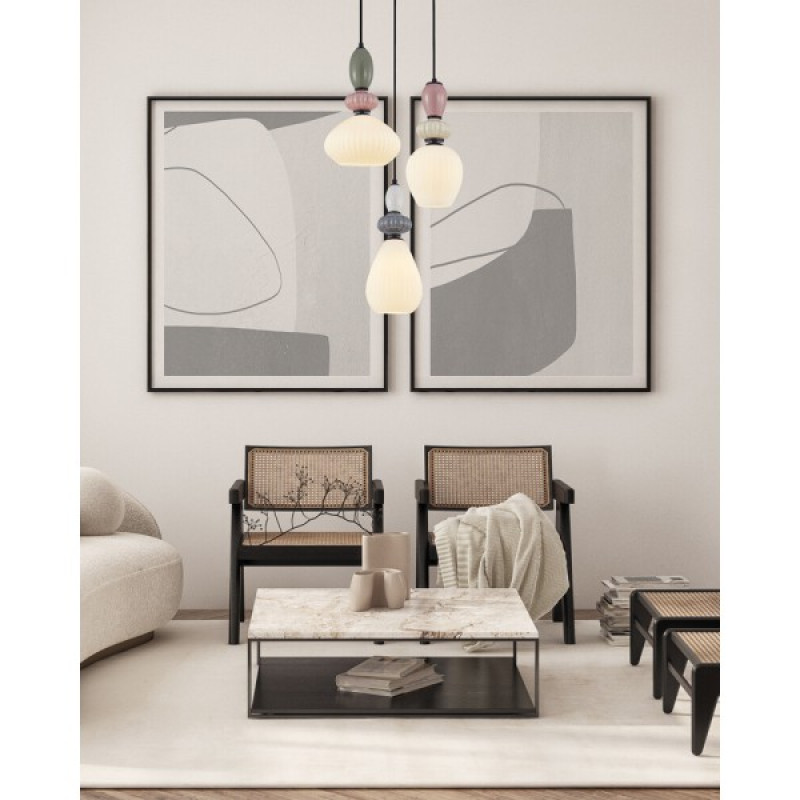 Подвесной светильник, люстра Italux PND-36787-3-BK-WH Altra E27 3x40W IP20 разноцветный