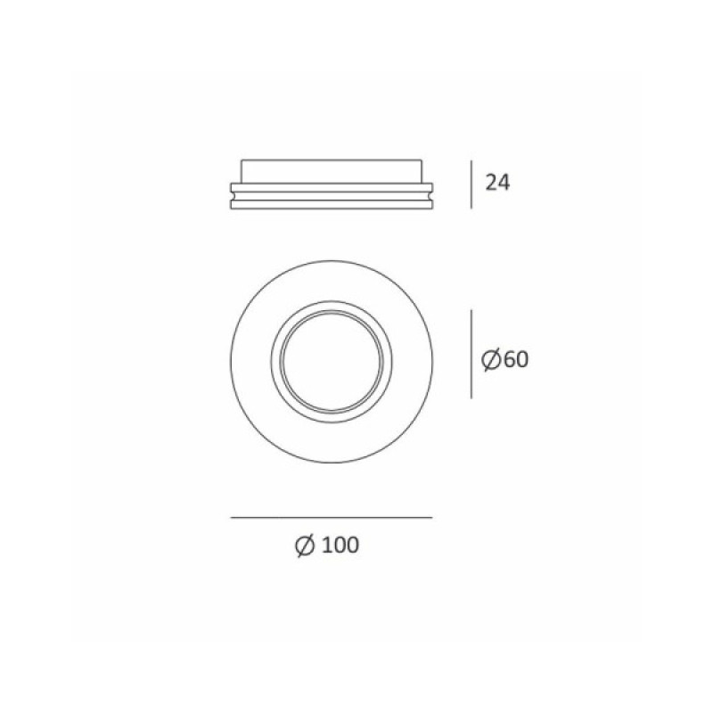 Гіпсовий точковий врізний світильник Imperium Light 406110.01.01 X-Cool GU10/GU5.3 1x50W IP20