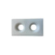 Гипсовый точечный врезной светильник Oledim 7771369 TS6 GYPSUM GU10 2x10W IP20 Белый