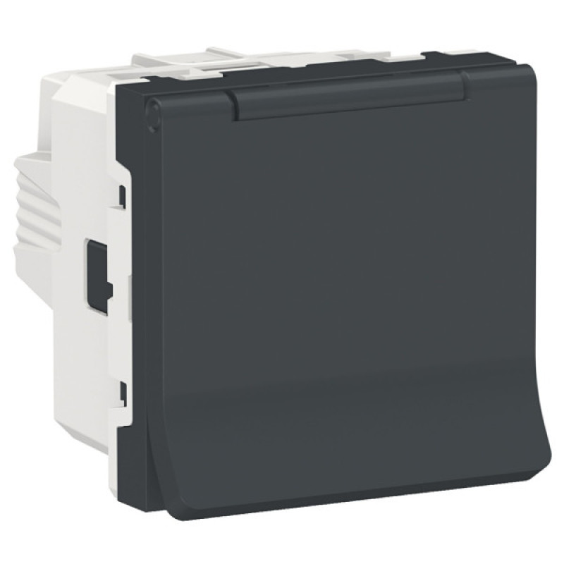 Розетка Schneider Electric NU303754TA (винтовой зажим) 16А (антрацит)
