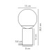 Настольная лампа Nordlux 2213575018 Lilly E14 1x25W IP20 коричневая