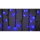 Вулична світлодіодна гірлянда Delux EN ICICLE 75LED (90016593) 2x0,7м IP44 (синє світло) Чорний шнур