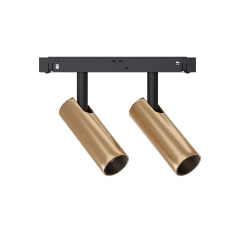 Магнітний трековий світильник Kloodi KDMG-SPOT35 2x7W 3K GD LED 1120Lm IP20 золотий