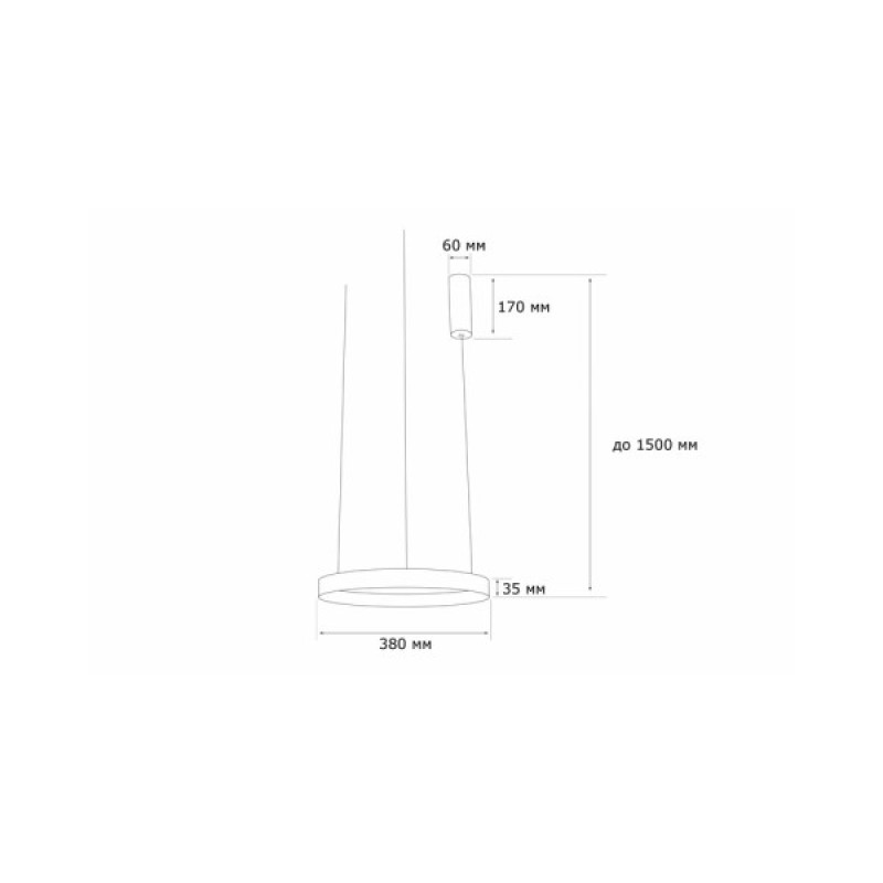 Подвесной светильник, люстра MJ-Light 11001 Ring