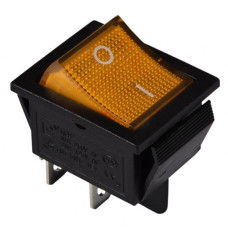 Переключатель TNSy KCD2-201N Y/B с подсветкой желтый (TNSy5500772)