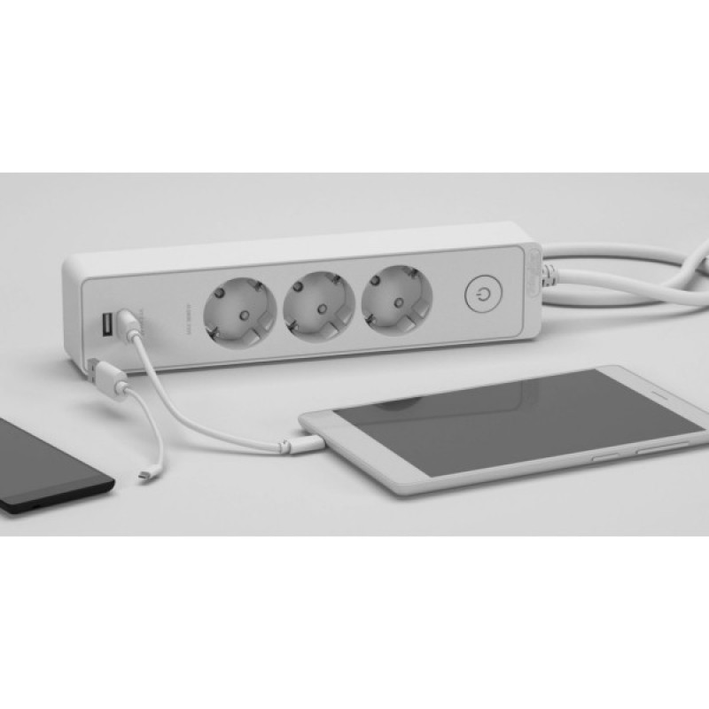 Удлинитель Schneider Electric ST945U3W на 5 гнезд и 2хUSB (3м) белый