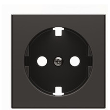 Центральная плата розетки ABB Sky 2CLA858890A1501 8588.9 NS с заземлением (черный бархат)
