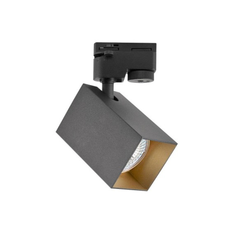 Трековый светильник Goldlux 3321756 Square GU10 1x10W IP20 черный