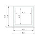 Точковий світильник для стелі Грильято Imperium Light 724186.05.91 Griliato Led 1x8.4W 3000K IP20 Чорний