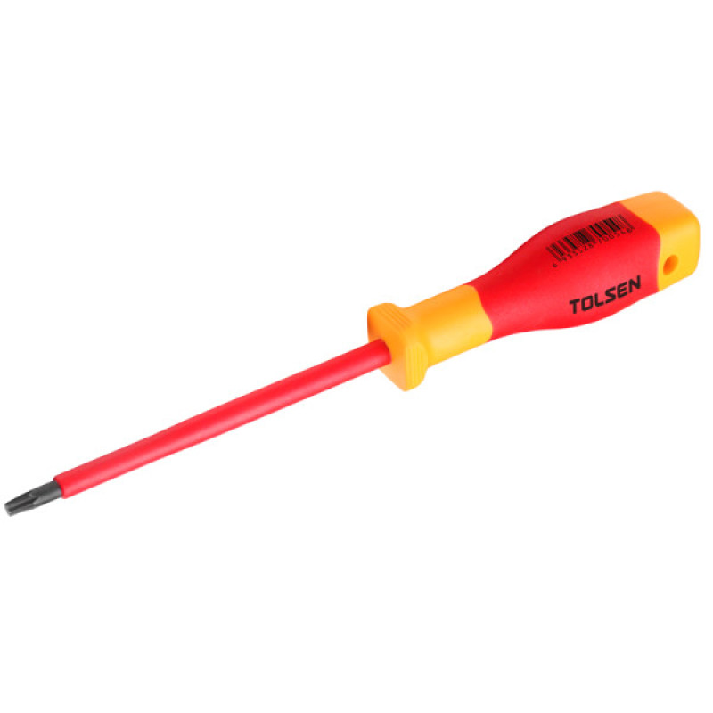 Диэлектрическая отвертка Tolsen (V30815) VDE Torx T 15х80мм Premium