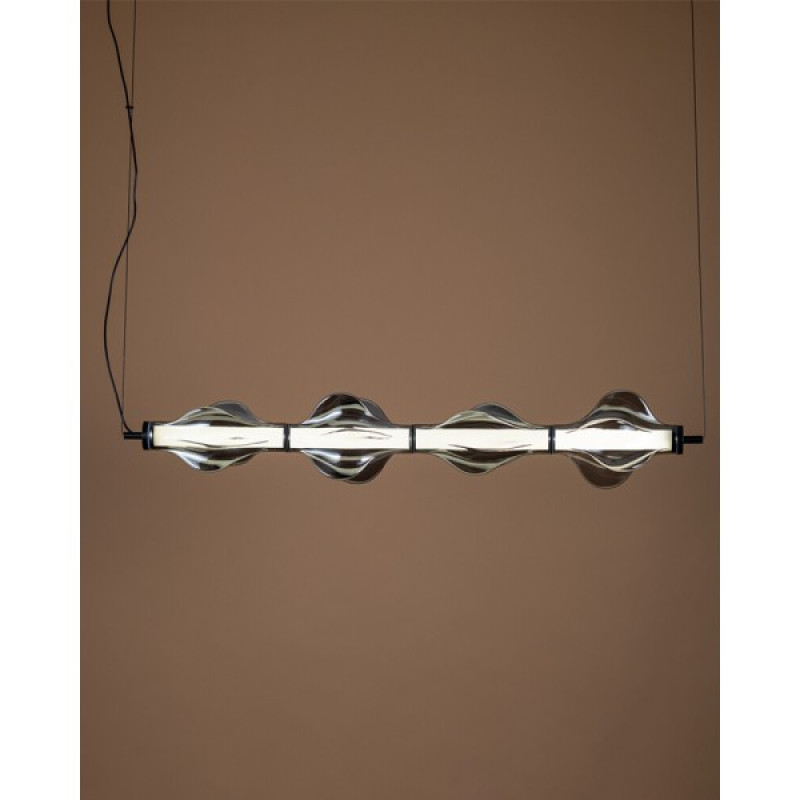 Підвісний світильник, люстра TK Lighting 18217 Elva LED 1x30W 3000K 3642Lm IP20 димчастий