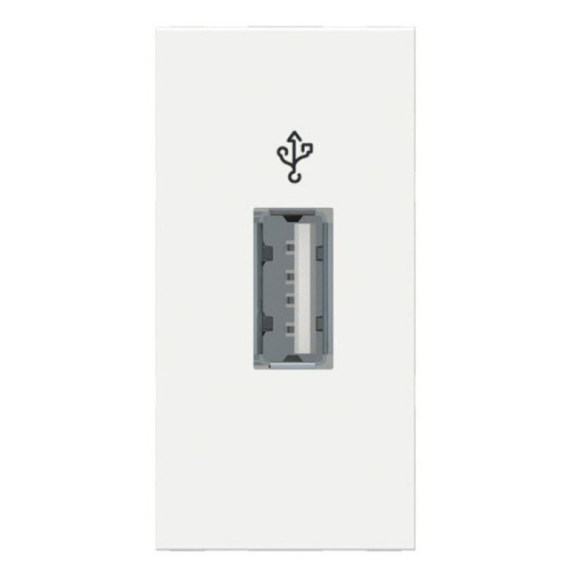 Розетка USB Schneider Electric NU342918 для передачи данных 1М (белый)