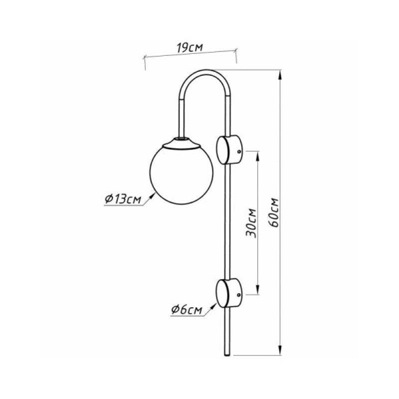 Бра, настенный светильник Imperium Ligh 731160.01.01 Glen E14 1x60W IP20 Wh