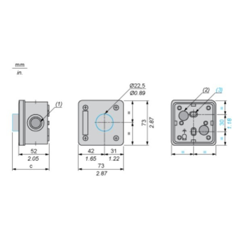Кнопковий пост аварійної зупинки Schneider Electric XALEK1701