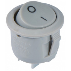 Перемикач Аско-Укрем KCD1-5-101 Grey/Grey (0-I) круглий сірий (A0140040069)