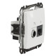 Конечная TV-розетка Schneider Electric Sedna Design & Elements + RJ45 кат. 6 UTP белая SDD111469T