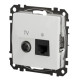 Конечная TV-розетка Schneider Electric Sedna Design & Elements + RJ45 кат. 6 UTP белая SDD111469T