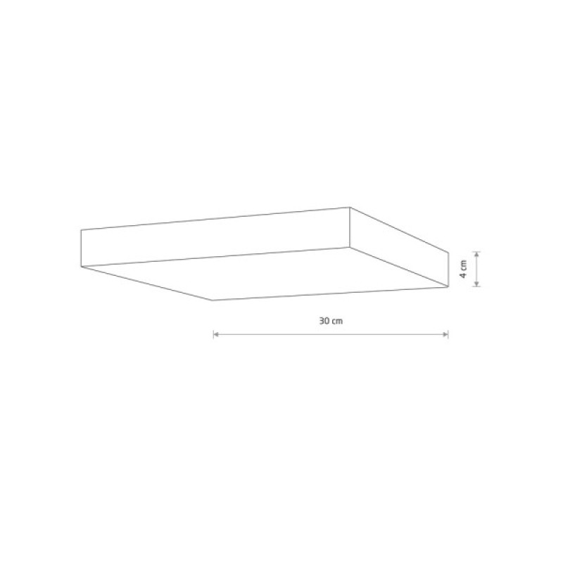 Потолочный светильник Nowodvorski 10423 Lid Square LED 1x50W 3000K 4600Lm IP20 белый