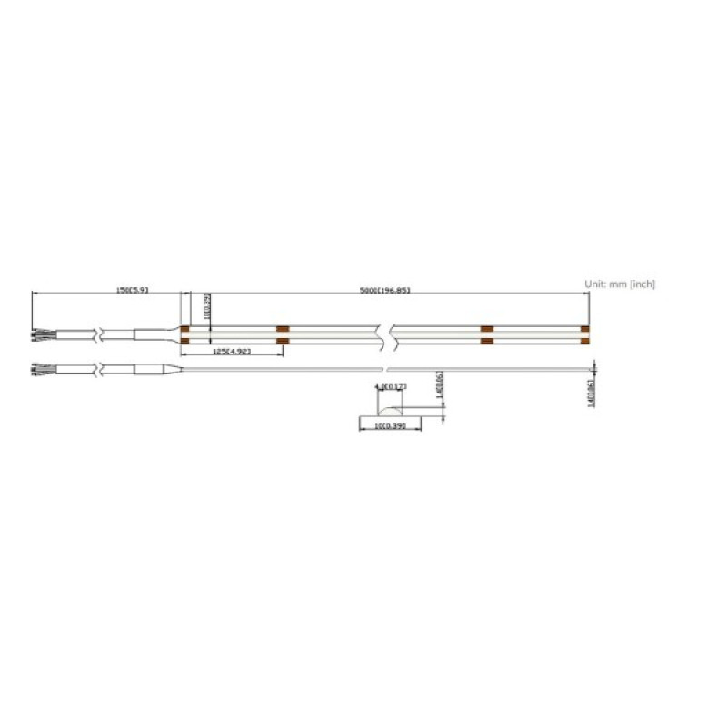 LED стрічка RISHANG COB-24V-IP20 10W RGB 5м (RM0026SP-HNA-RGB)