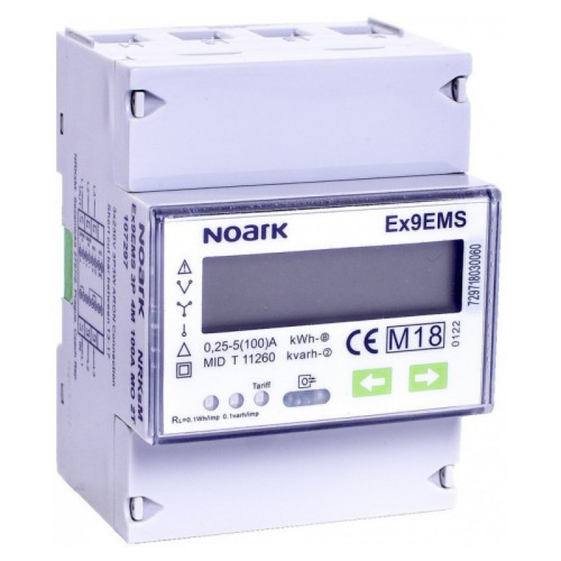 Лічильник електроенергії NOARK Ex9EMS 3P 4M 100A 2T (107295)