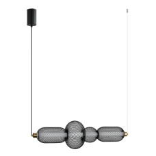 Подвесной светильник, люстра Italux PND-84283-4-BK Marco LED 1x16W 3000K 900Lm IP20 черный