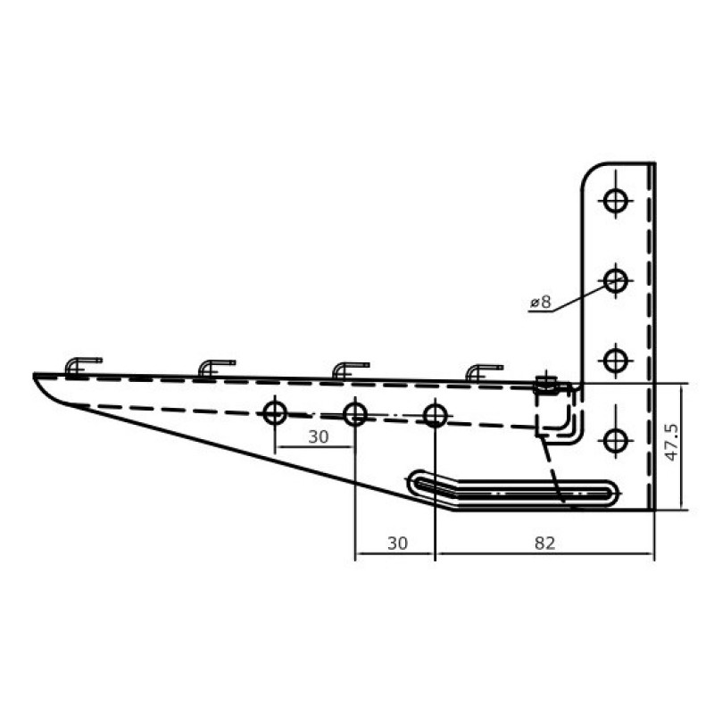 Облегченная консоль ML 200 мм DKC FC34107