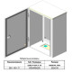 Навісний бокс із монтажною панеллю Білмакс Б00029481 БМ-46+П IP54
