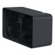 Накладной горизонтальный блок подрозетников Schneider Electric MUR37914 IP55 (антрацит)