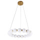 Підвісний світильник, люстра Goldlux 338242 Perla LED 1x40W 4000K 5200Lm IP20 золотий