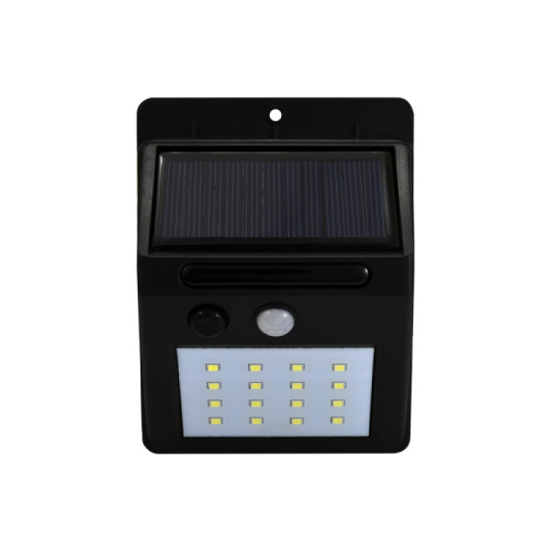 Уличный светильник на солнечной батарее Goldlux 307644 Box LED 1x2,2W 6400K 270Lm IP44 черный