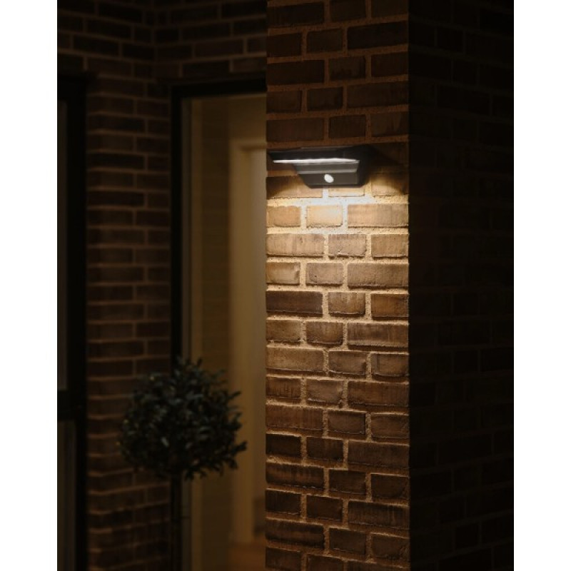 Вуличний світильник на сонячній батареї Nordlux 2118221003 Agena LED 1x5W 3000K 400Lm IP44 чорний