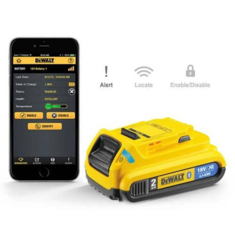 Аккумулятор для электроинструментов DeWALT DCB183 18В 2 Ач 0,4 кг