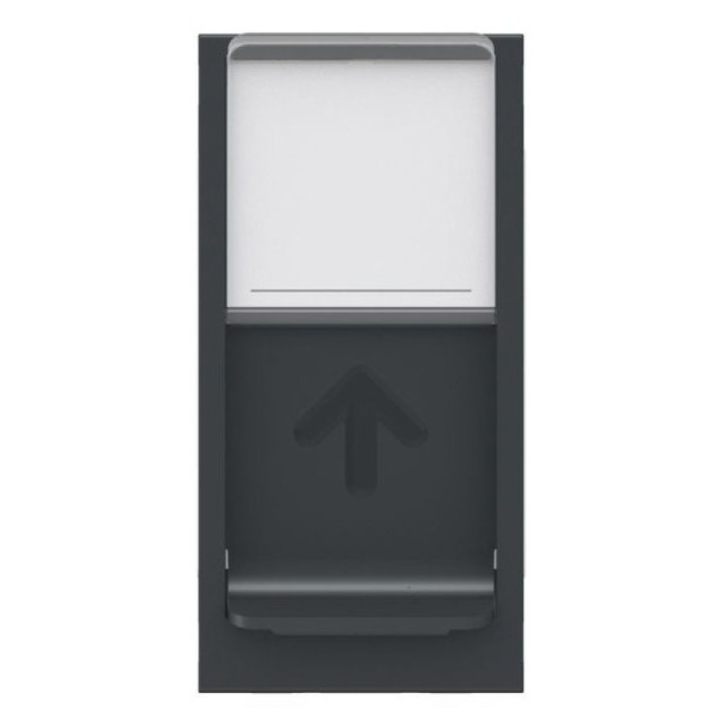 Накладка для RJ45 розетки Schneider Electric NU941054 с полем для надписи 1М (антрацит)