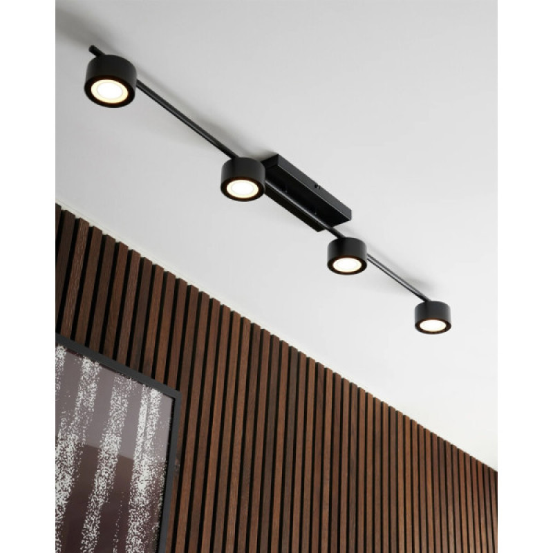 Потолочный светильник Nordlux 2213530103 Clyde LED 4x16W 2700K 350Lm IP20 черный