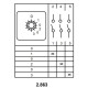 Пакетный переключатель Аско-Укрем ПКП Е9 2.863 A0110010023 (0-1-0-2-0-3 выбор фазы)