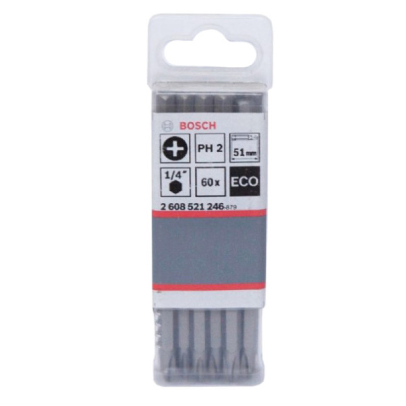Биты Bosch ECO PH2х51мм (60шт)