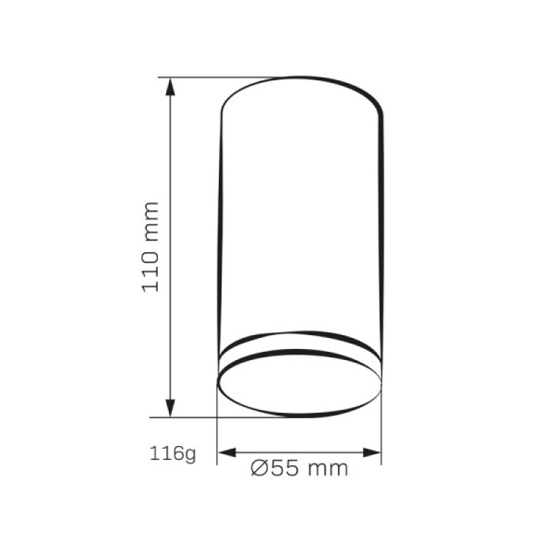 Точечный светильник Goldlux 324771 Turyn GU10 1x10W IP44 WH
